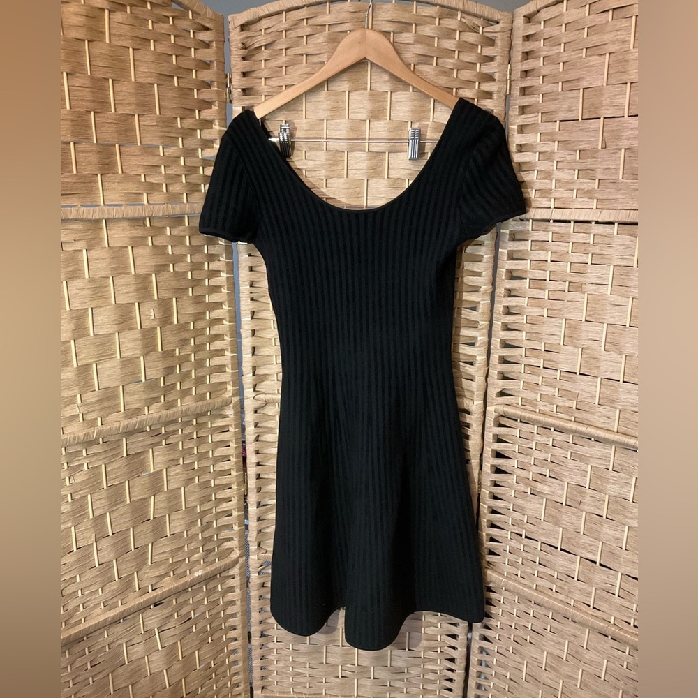 Theory Wool Blend A-Line Dress